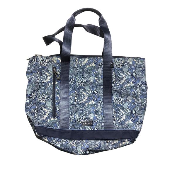 Sakroots Blue Floral Tote Bag – Boho, Travel, Multi-Pocket - Picture 1 of 11
